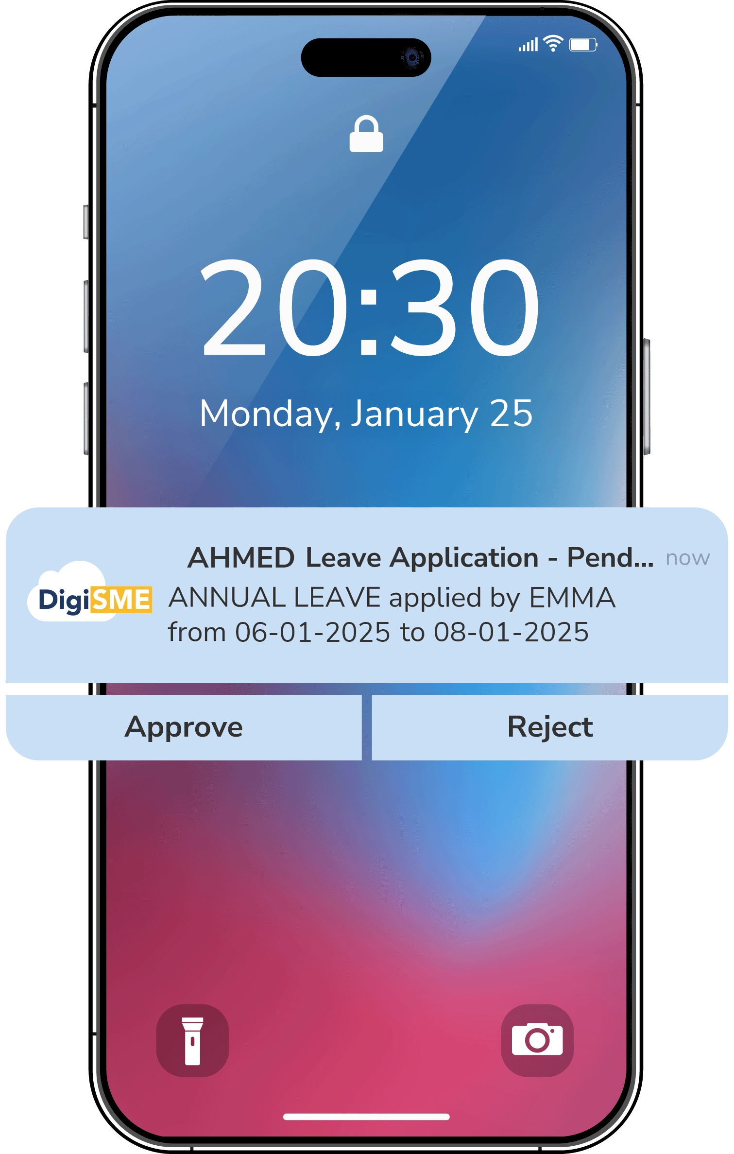 Push Notifications for Leave Approval